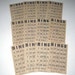 Vintage 1930s Bingo Cards by Milton Bradley Lot of 12