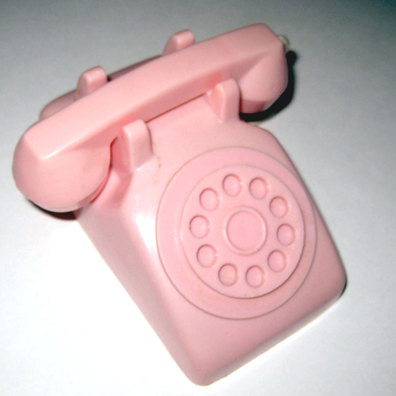 Vintage Pink Plastic Toy Telephone For Children With Ringer   Il Fullxfull.166405440 