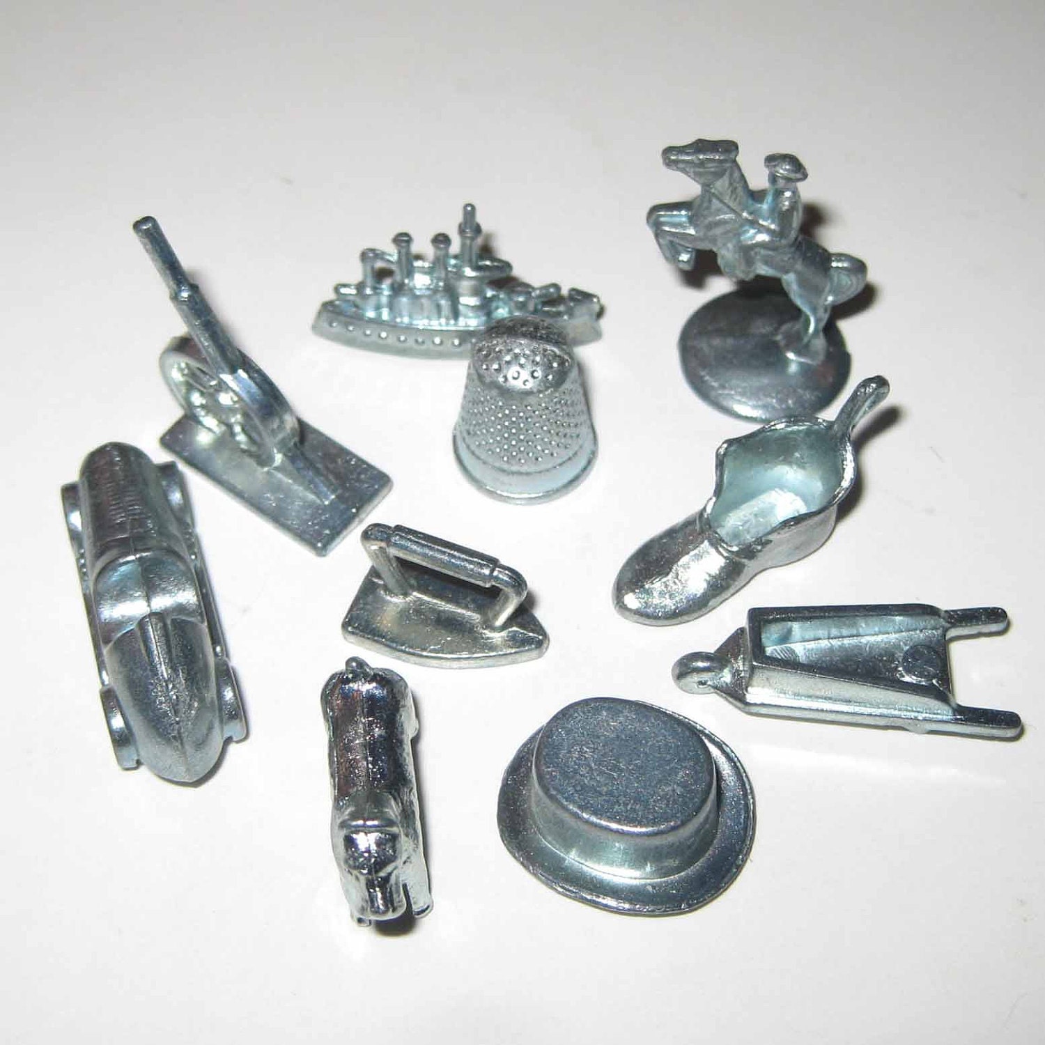 original monopoly pieces value