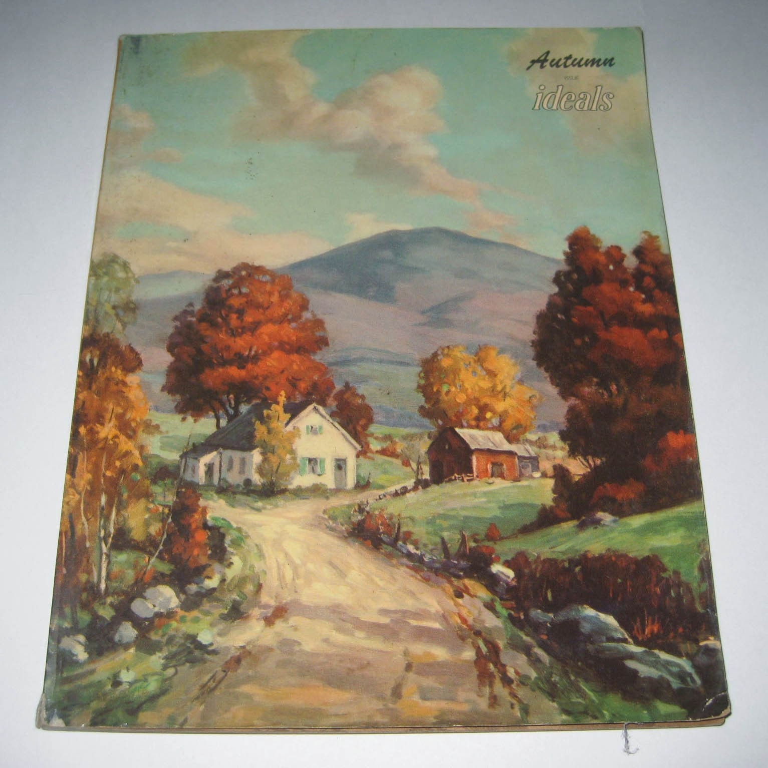 Vintage 1950s Autumn Ideals Magazine with Halloween