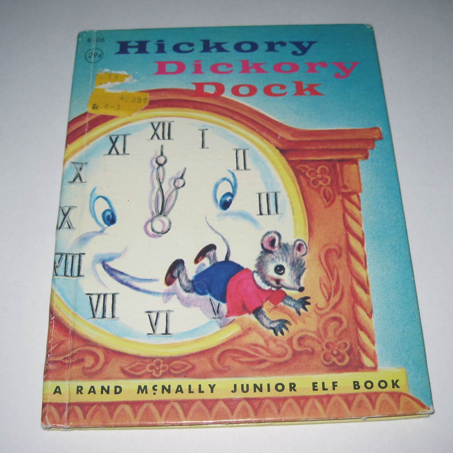 Vintage 1960s Hickory Dickory Dock Children's Book by Rand