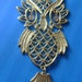 Vintage Owl pendant necklace