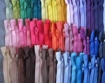 12 inch YKK Zippers - Set of 24 pcs
