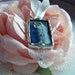 Photo memorial wedding bouquet charm soldered glass