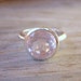 Petal Pink Rock Fetish Ring in Sterling Silver, Made in Your Size