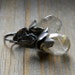 Golden Rutilated Quartz and Recycled Sterling Silver Earrings, Made To Order