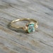 Too Green to be Aquamarine, But Not Quite and Emerald Green Beryl in 14k Yellow Gold