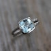 Sky Blue Topaz Ring, Argentium Sterling Ring, made To Order