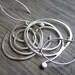 Sterling Silver Whirlwind Earrings, Recycled Sterling Silver
