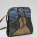 Fabric and Leather SHOULDER BAG Functional Folk Art Queen E by bizmo