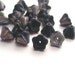 Czech Glass Beads Bell Flower 8x6mm Matte Jet Vitral (25) CZP081
