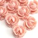 Flower Cabochons Plastic Ruffled Rose 11mm Vintage Rose (6) PC128