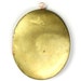Vintage Locket Large Oval Raw Brass 46x38mm (1) VCP052
