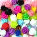 Flower Cabochons Resin Roses Multicolor Tiny Mix (50) PC324
