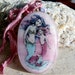 Mother Mermaid necklace - fused glass pendant