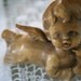 Vintage Boy Angel Ceramic Figurines - Wolin Japan