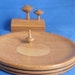 3 Wood Spinning Tops With A Stand and Spinning Tray - Great Gift