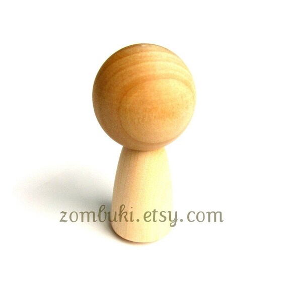 blank kokeshi dolls