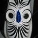 Owl, Vintage Owl, Hoot Owl, Black & Blue, Halloween Owl, Made in Mexico H.L.