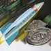 Vintage 1950's Mailman Police Badge Tin Toy Postal Inspector Washington DC, Detective Jewelry retro 50's Mail Carrier relic Americana