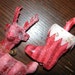 Vintage 1970's Christmas Tree Pink Ornaments Reindeer, Turtle Doves, Stockings classic Groovey retro Xmas Funky Holiday nostalgia