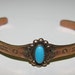 Jewelry 1980's Vintage Copper Childs Turquoise Bracelet, Jewelry for Children, Little Girls Bracelet natural healing for good health