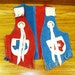 State of Texas Toddler Leather Vest, Lone Star State, Red, White, Blue, Cowboy & Indians