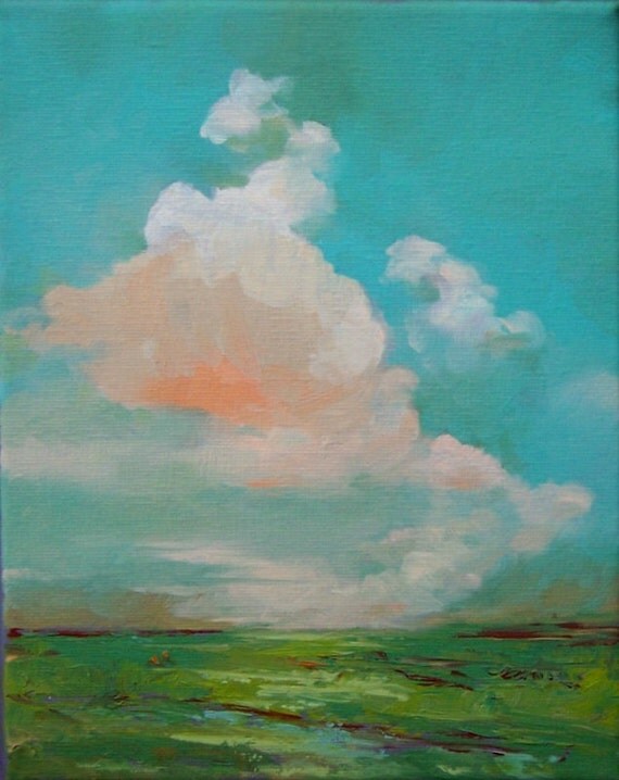 FULL OF HOPE oil painting 100 charity donation original