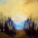 FROG POND, oil painting, 100% charity donation, original painting, 5"x5"