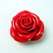 Large Red Rose Focal Bead Pendant