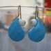Insouciant Studios Droplet Earrings Turquoise Rain Drop