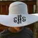 Monogrammed Sun Hat