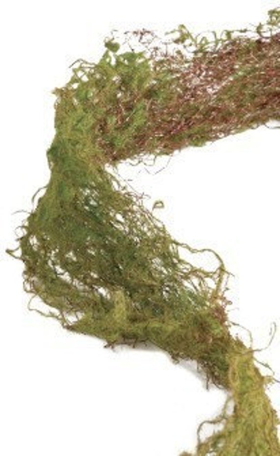 Artificial Moss Ribbon Garland Roll for Terrariums Miniature