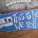 This is How We Roll Camper Vintage Travel Trailer RV Blue & Turquoise wood sign YUMMY OOAK fun retro