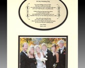 Items similar to To My Aunt and Uncle On My Wedding Day Personalized 