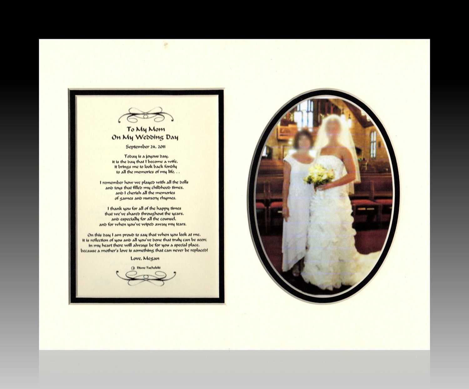 Wedding Mother of The Bride Gift Personalized To My Mom on My