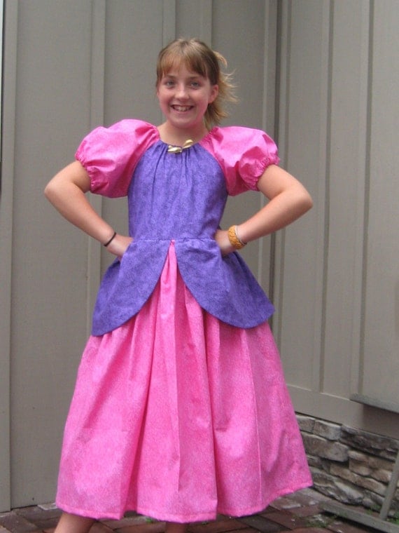 Cinderella Ugly Stepsister Anastsia Costume Dress Peasant