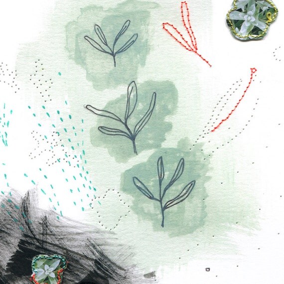 Items similar to archival fine art giclee print . plant life . step