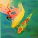 Always together, 8x8, Original Signed, Fine Art photograph, Koi, teal decor, art, home decor, fish, love, unique Wedding gift