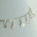 Rose Quartz, Pearl and Sterling Silver Chain Bracelet