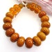 Handmade Lampwork Bead Set Caramel Apple Iris Savannah Amber Gold Silver Glass Cinnamon Brown -- That Particular Time