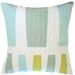 STUDIO SALE Modern Throw Pillow - Blue / Green, Too