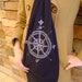 Compass Rose Scarf in Navy