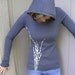 S, M, L, XL - Twigs Long Sleeve Hoodie in Gray
