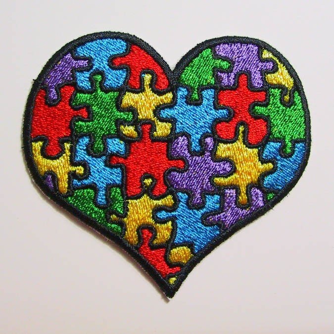 Autism heart for charity embroidery design Autism heart for charity embroidery design