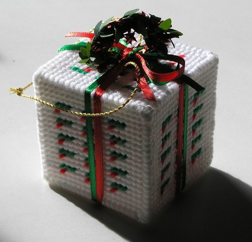ornament needlepoint gift box christmas by thegrandduchess ornament needlepoint gift box christmas by thegrandduchess