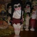 Large 18" Chalkware Flapper Carnival Kewpie Doll