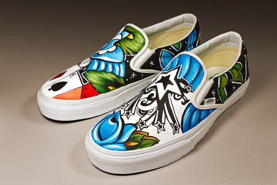 vans slip ons cool designs