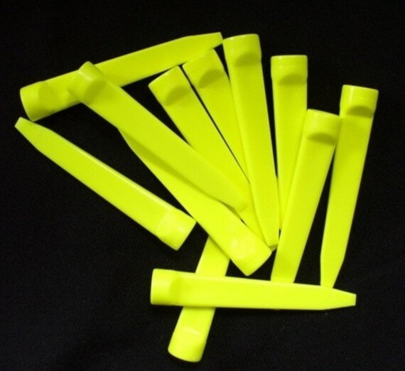 Wedge Golf Tees One Dozen YELLOW by Nancianne514 on Etsy