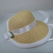 18 inch Doll Clothes American Girl White Trim Poke Bonnet for Marie Grace and Cecile